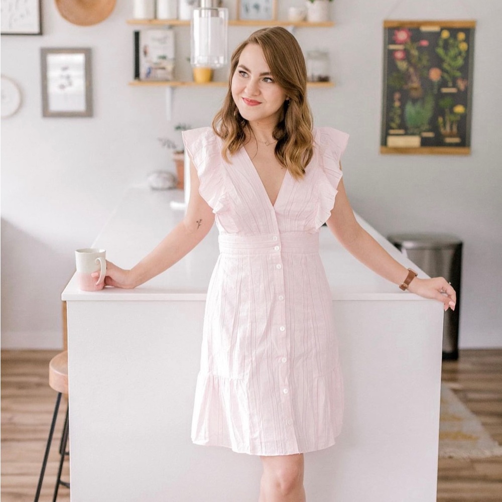 Pink Ruffle Swiss Dot Lulu’s Dress